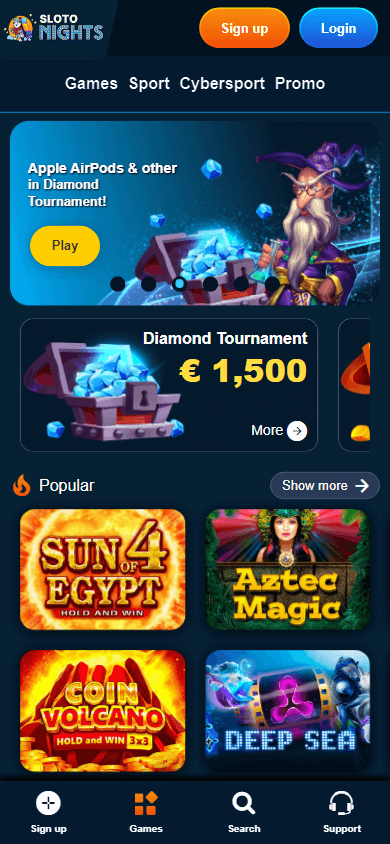 Sloto Nights Casino Mobile screenshot